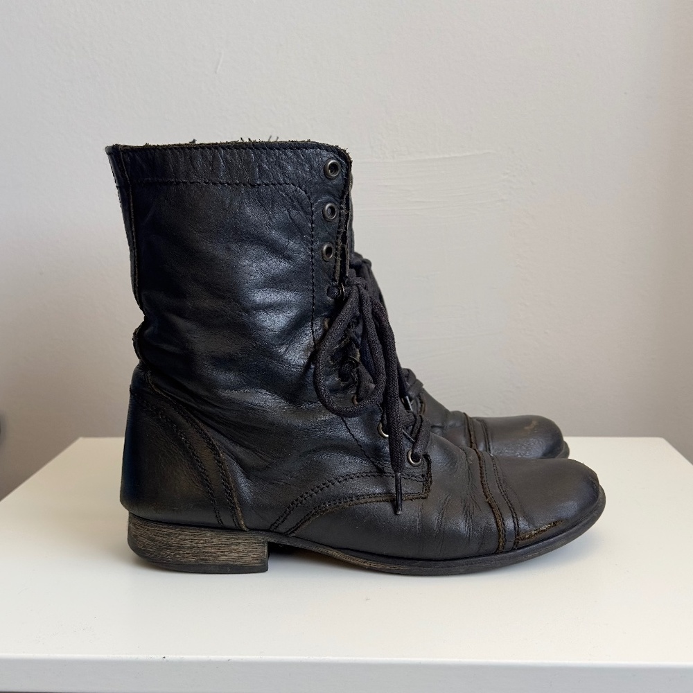 Steve Madden Troopa Combat Boots Size 8.5 black